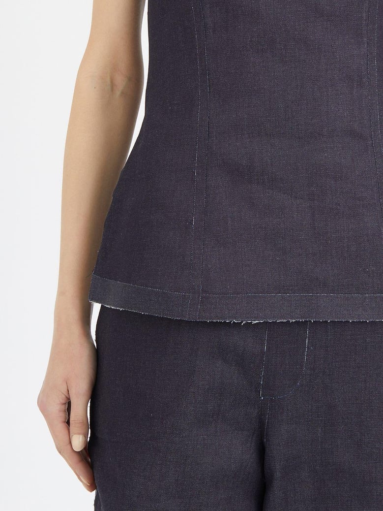 denim shaped top by Selfnex