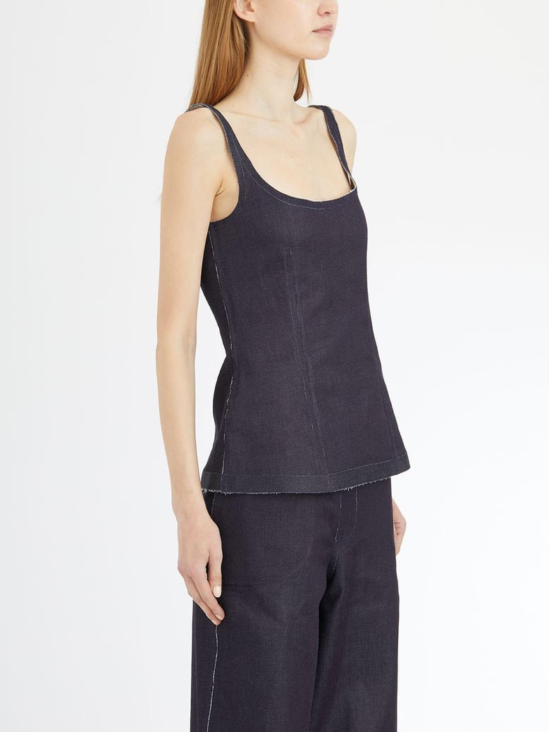 denim shaped top by Selfnex