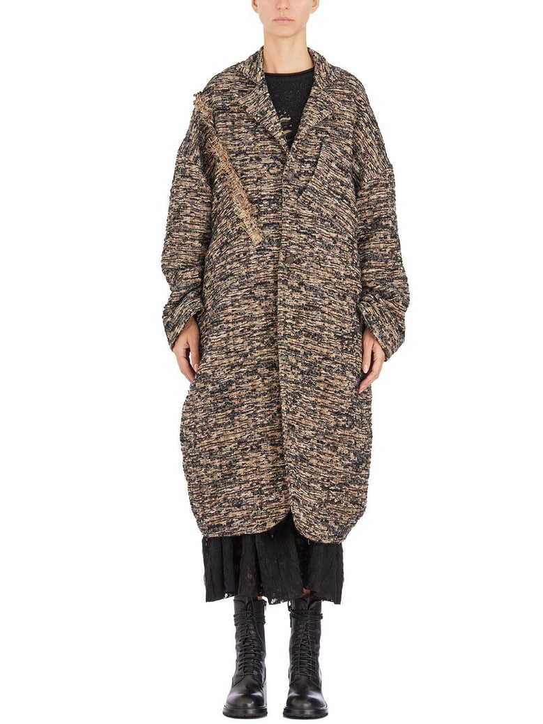 wool single breasted coat by Selfnex