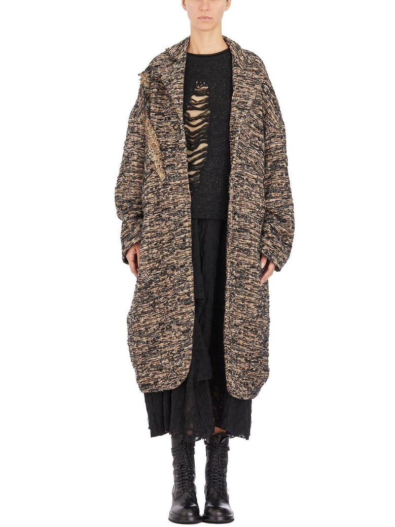 wool single breasted coat by Selfnex