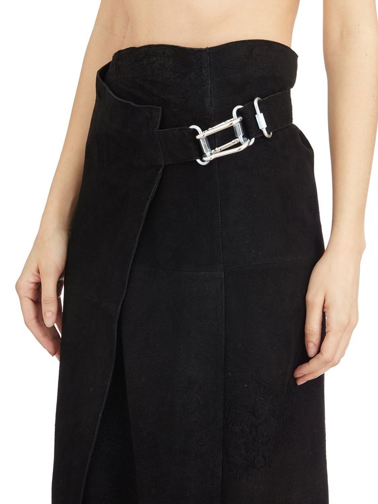 leather wallet skirt by Selfnex