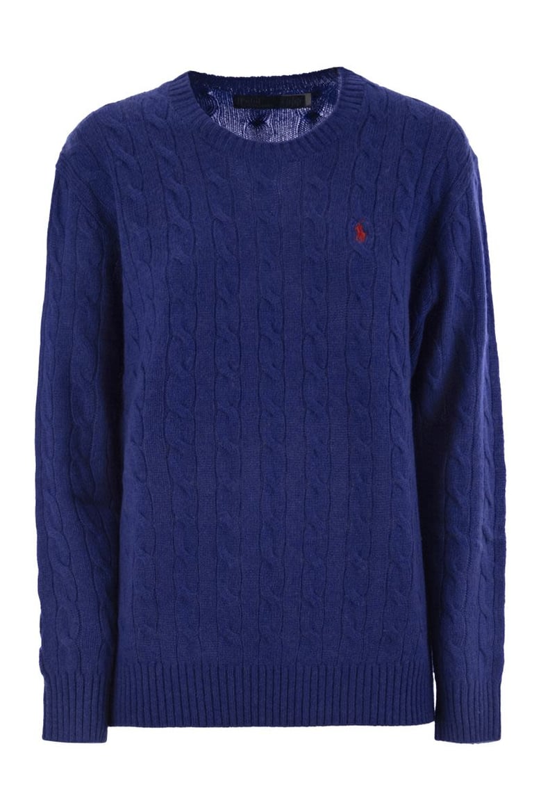 plaited wool and cashmere crew-neck by Selfnex