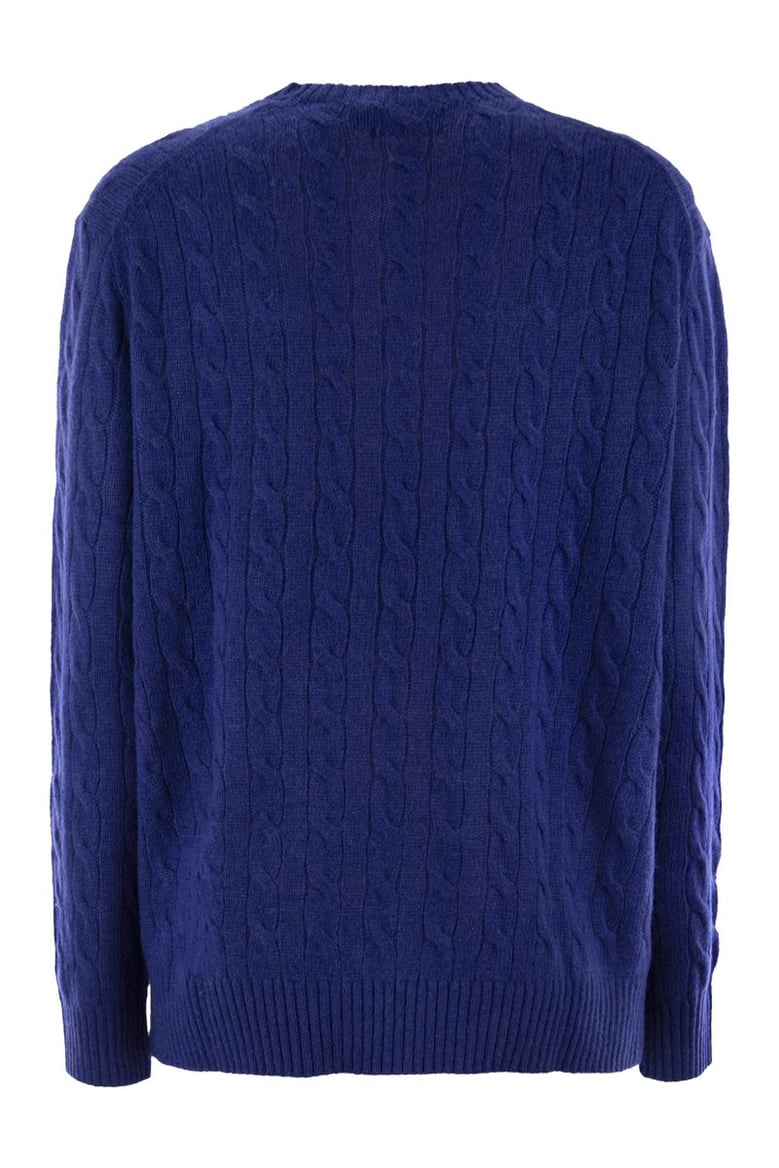 plaited wool and cashmere crew-neck by Selfnex