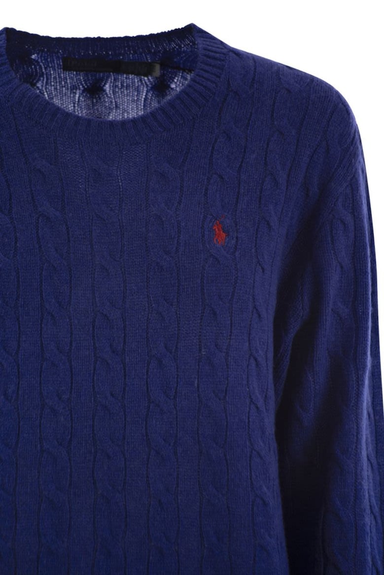 plaited wool and cashmere crew-neck by Selfnex