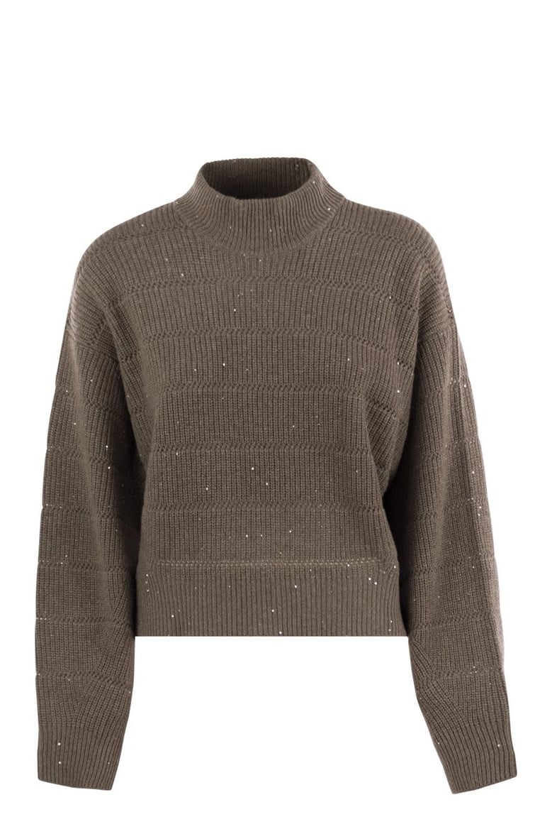 cashmere and wool turtleneck sweater by Selfnex