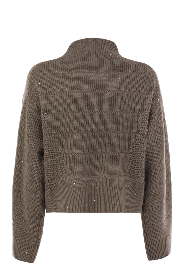 cashmere and wool turtleneck sweater by Selfnex