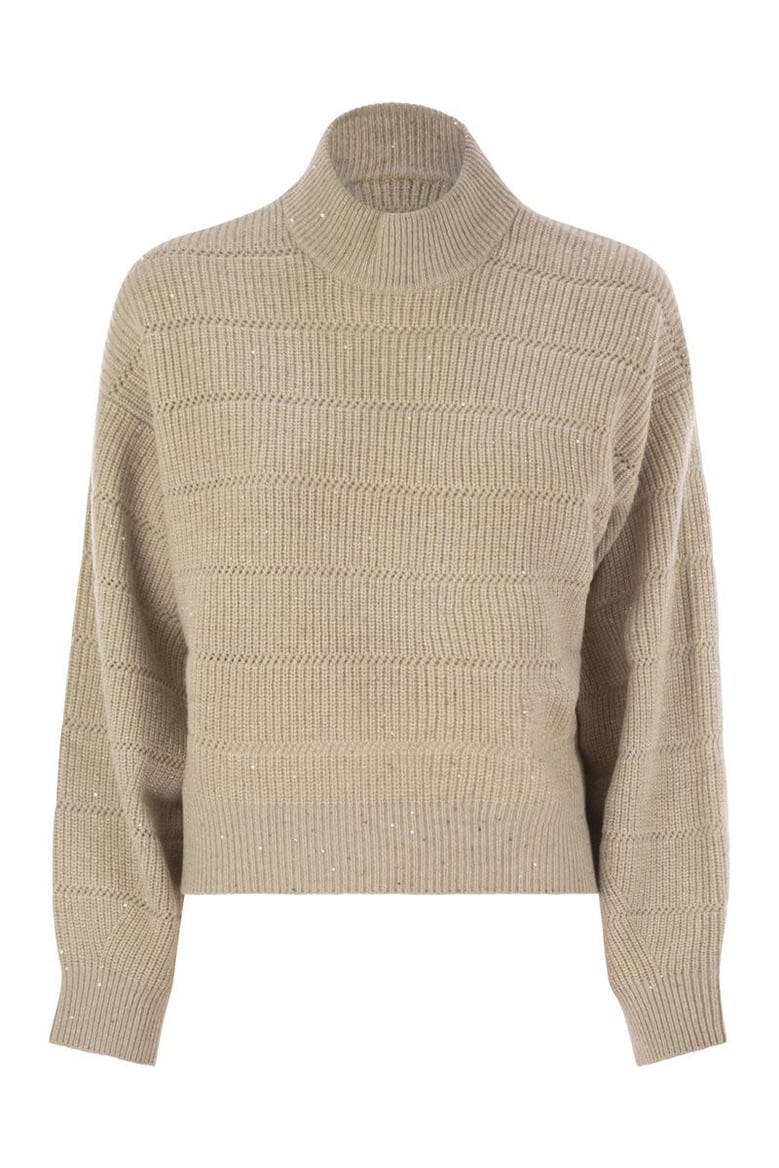 cashmere and wool turtleneck sweater by Selfnex
