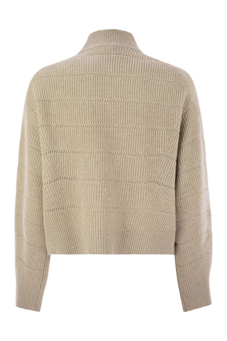 cashmere and wool turtleneck sweater by Selfnex