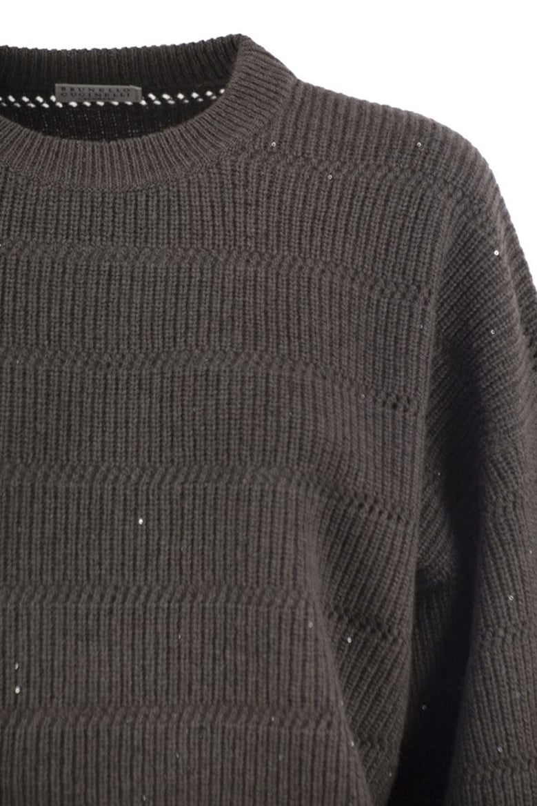cashmere and wool crew-neck sweater by Selfnex