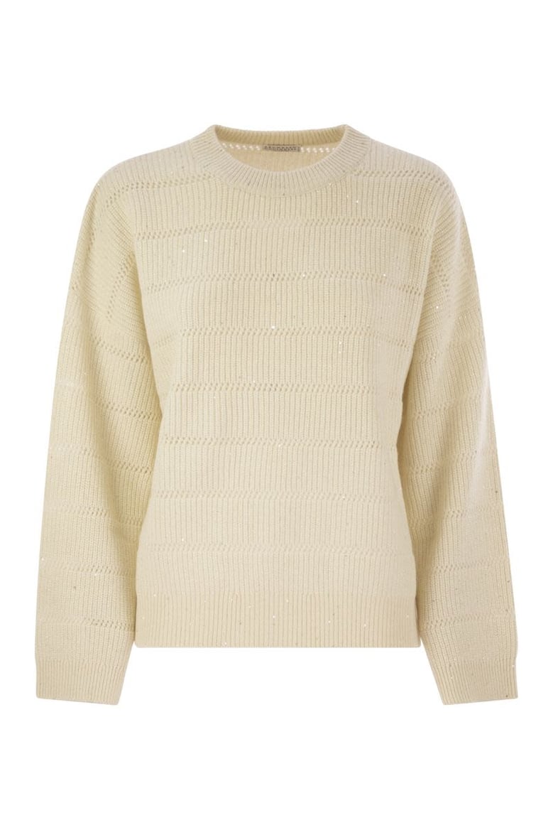 cashmere and wool crew-neck sweater by Selfnex