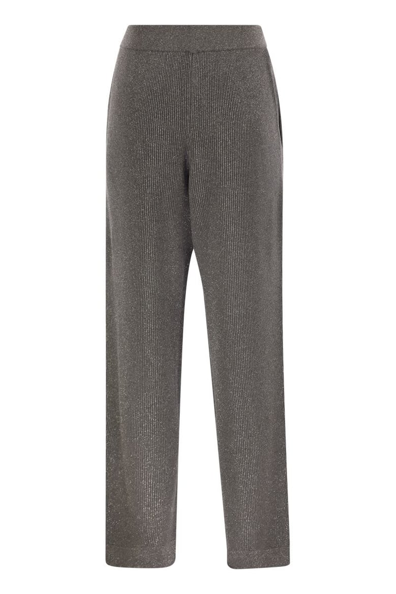 english rib cotton and viscose pants by Selfnex