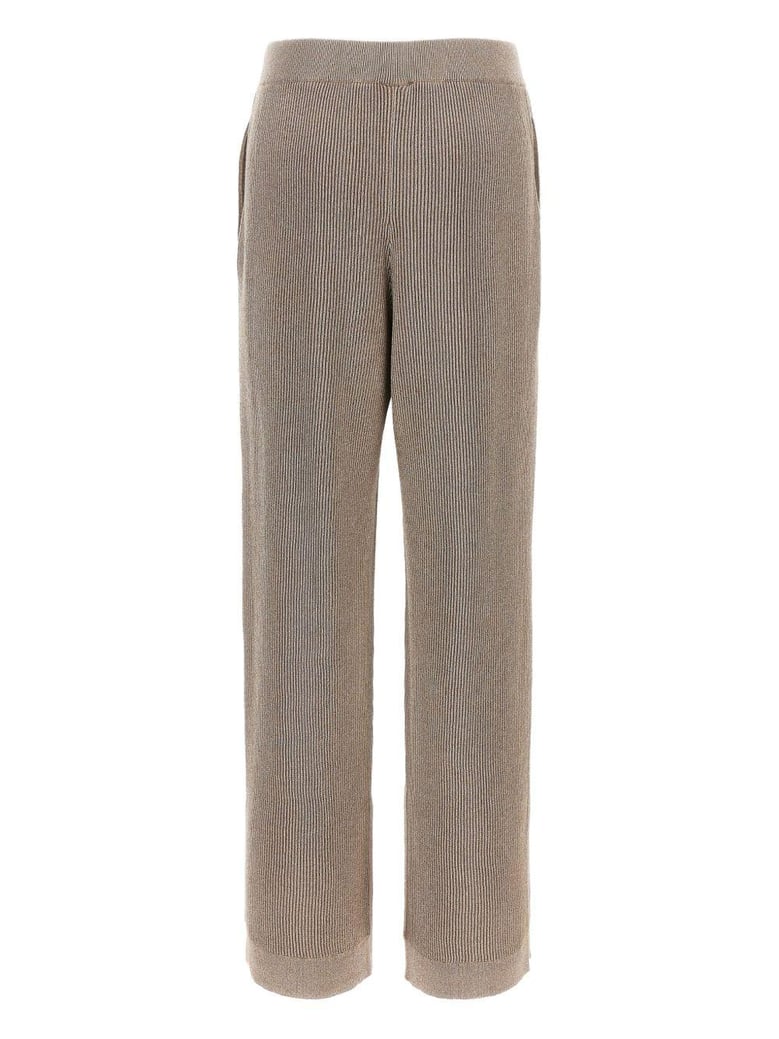english rib cotton and viscose pants by Selfnex