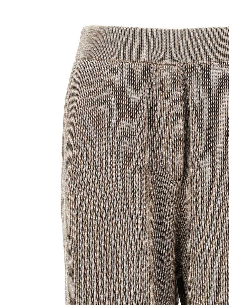 english rib cotton and viscose pants by Selfnex