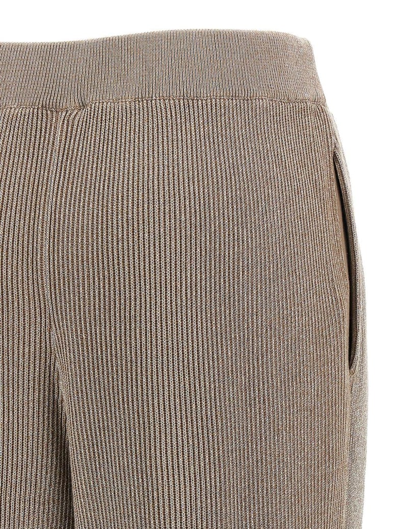 english rib cotton and viscose pants by Selfnex