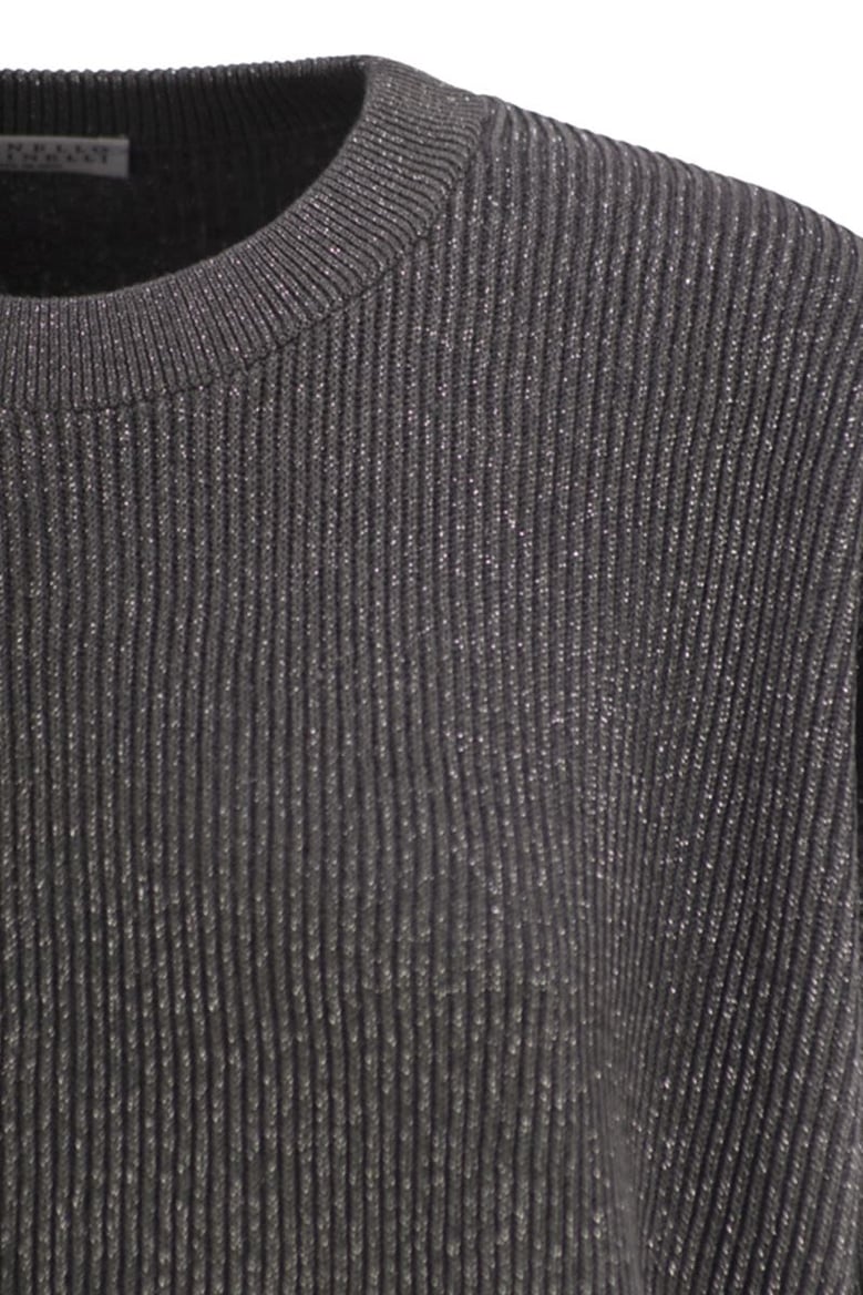 cotton and viscose rib sweater by Selfnex