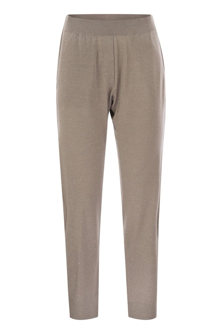 sparkling lightweight cashmere and silk trousers by Selfnex