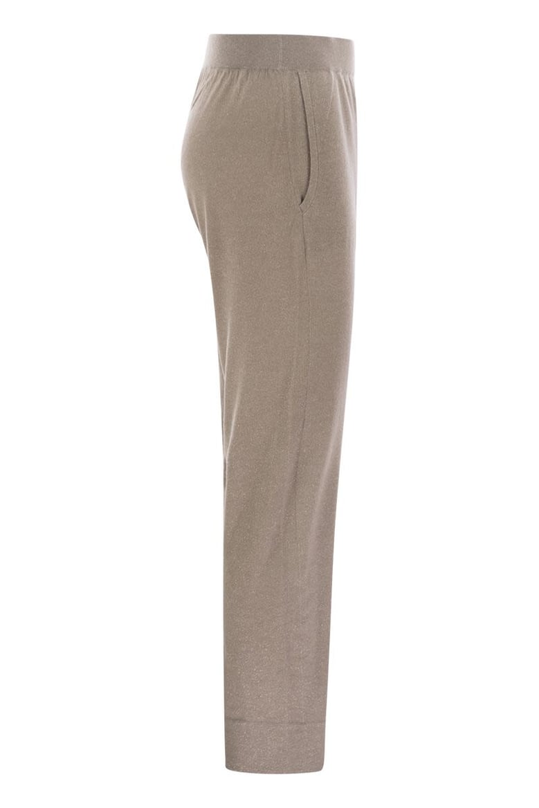 sparkling lightweight cashmere and silk trousers by Selfnex