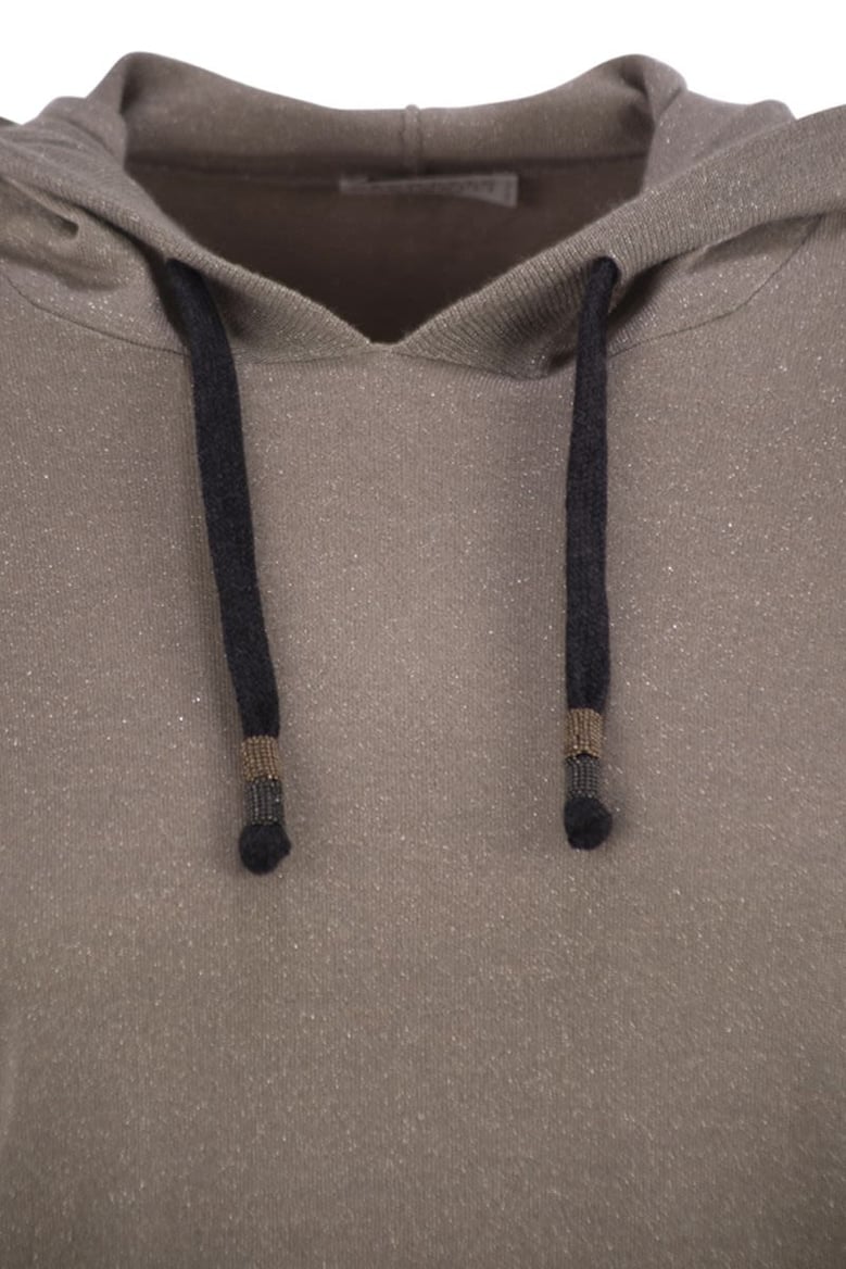 sparkling cashmere and silk sweatshirt by Selfnex