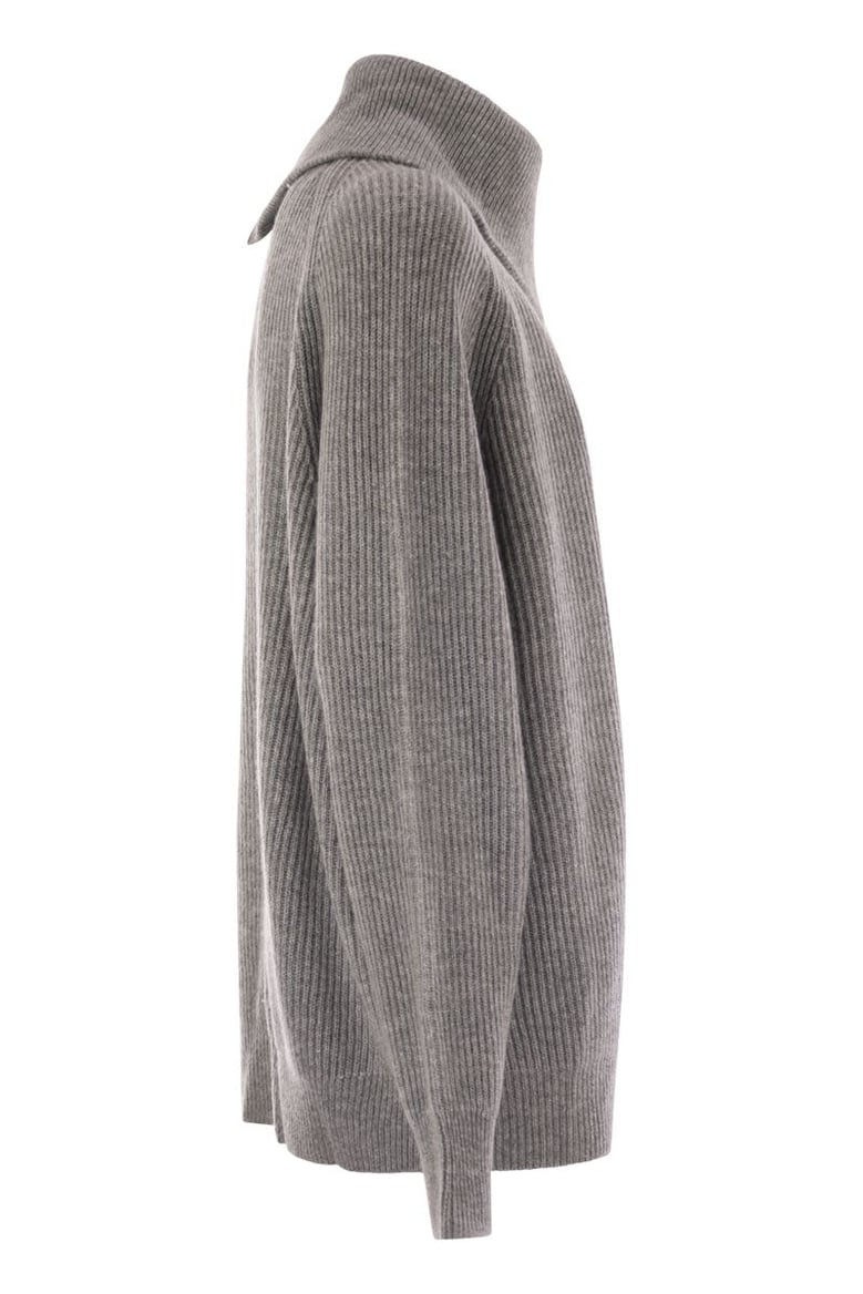 salpa - cashmere-blend sweater with zip by Selfnex