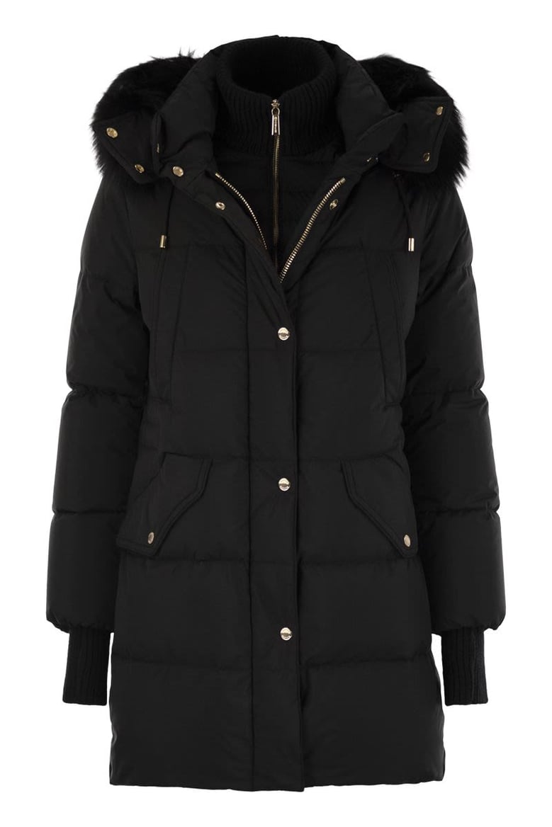 talassa-stp - long down jacket with hood by Selfnex