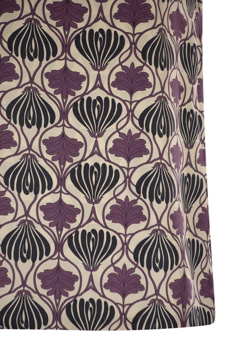 timetop - reversible printed silk top by Selfnex