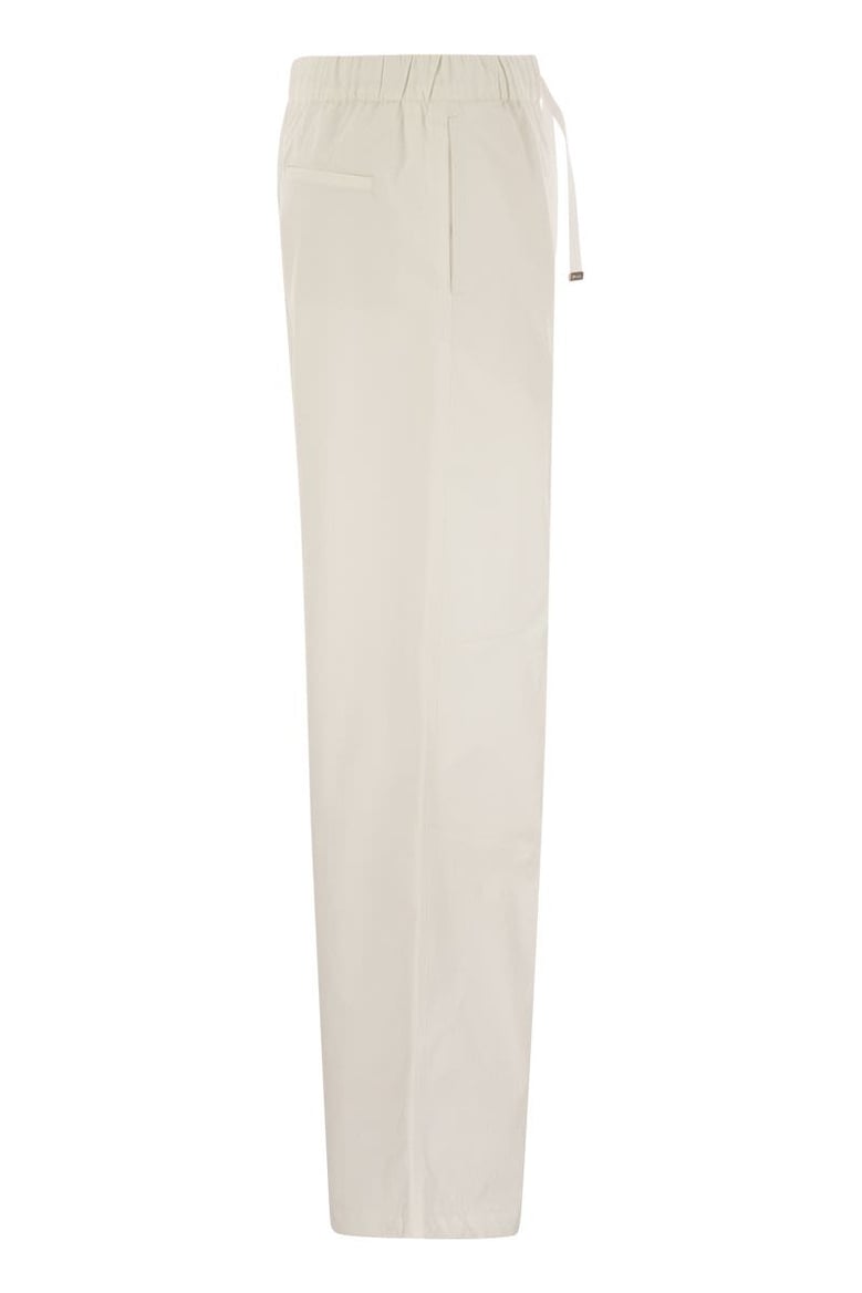 resort cotton trousers with drawstring by Selfnex