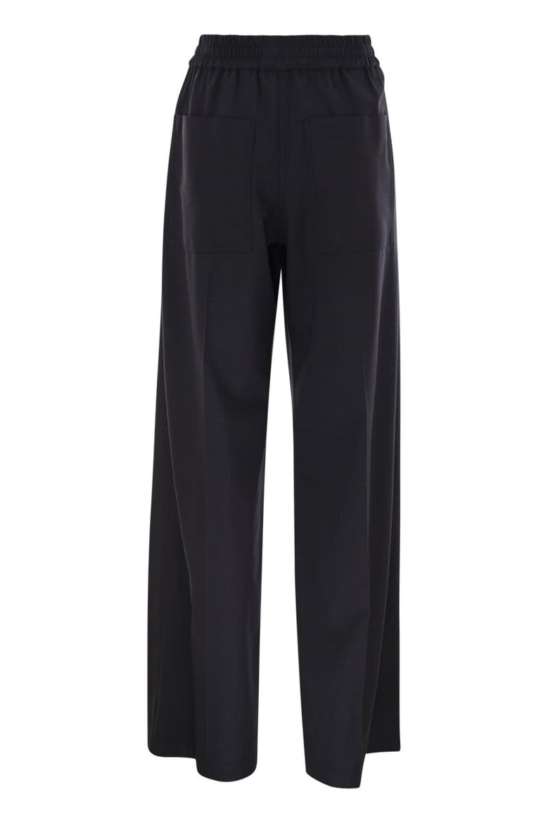 tropical luxury wool loose trousers by Selfnex