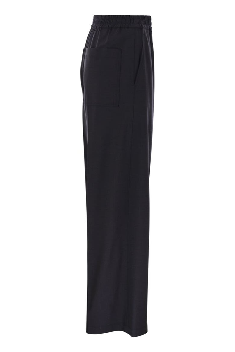 tropical luxury wool loose trousers by Selfnex