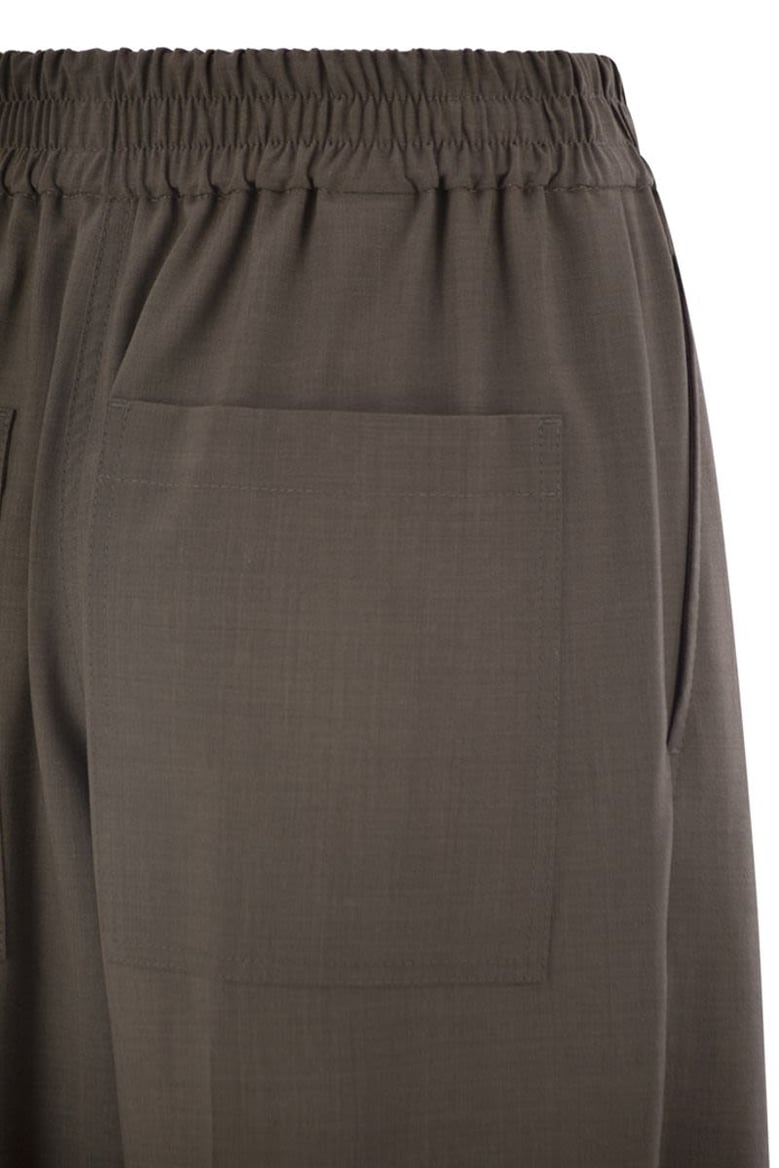 tropical luxury wool loose trousers by Selfnex