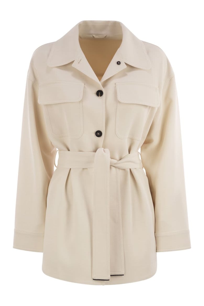 viscose and wool safari jacket by Selfnex