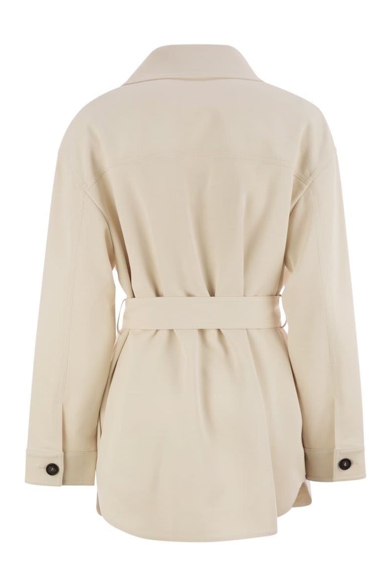 viscose and wool safari jacket by Selfnex