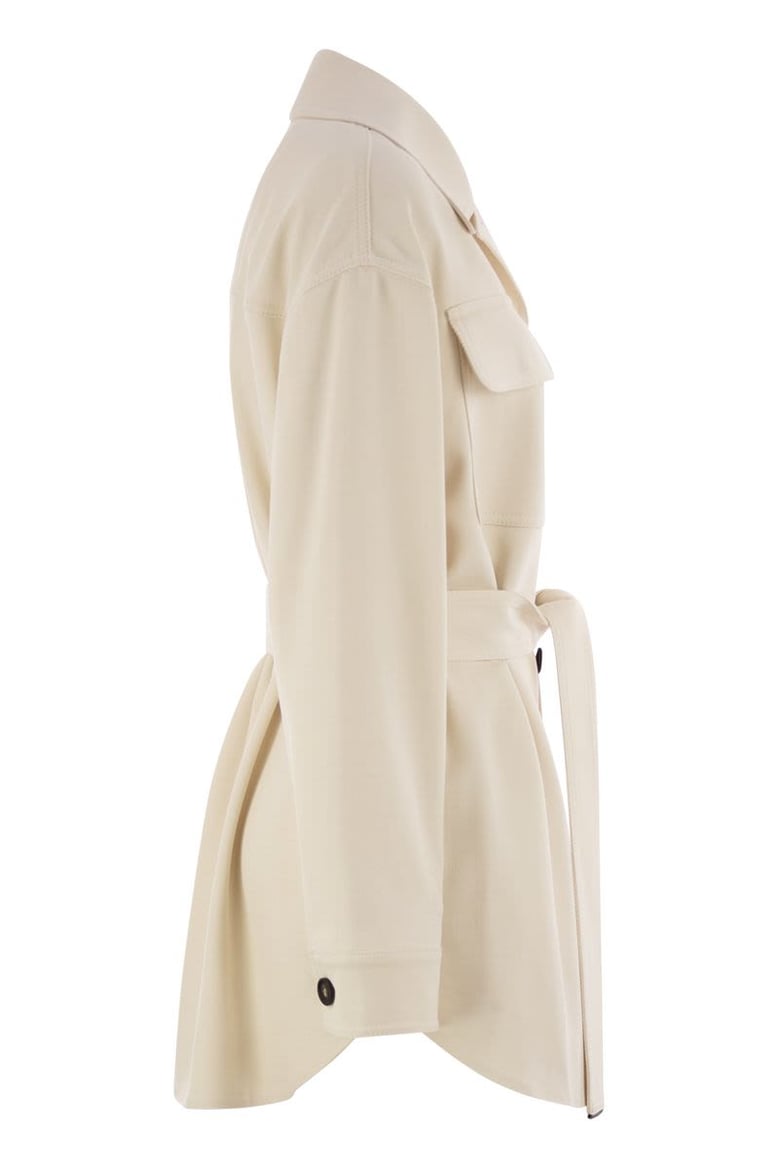 viscose and wool safari jacket by Selfnex