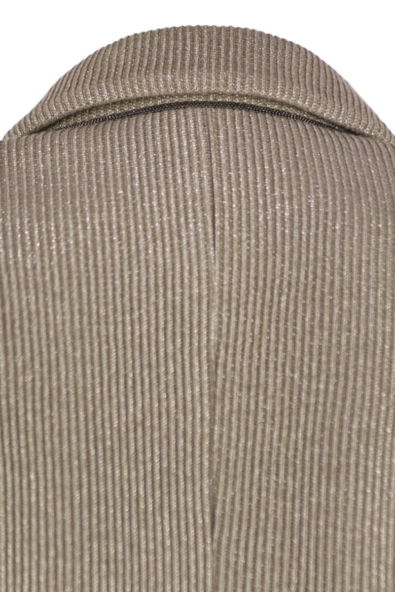 sparkling english rib cotton and viscose knitted jacket with monili by Selfnex