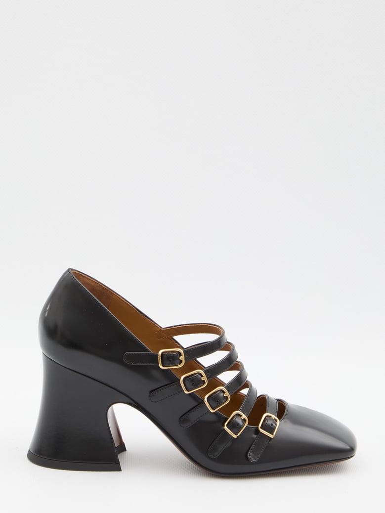 janis leather pumps by Selfnex