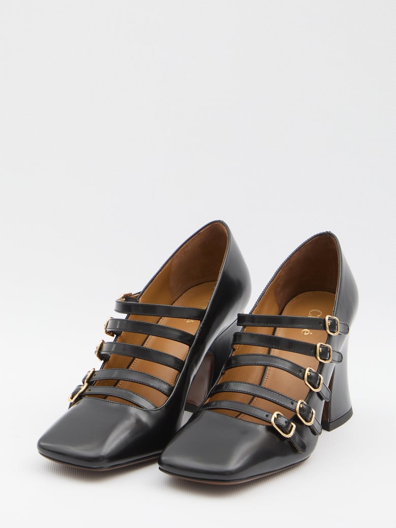 janis leather pumps by Selfnex