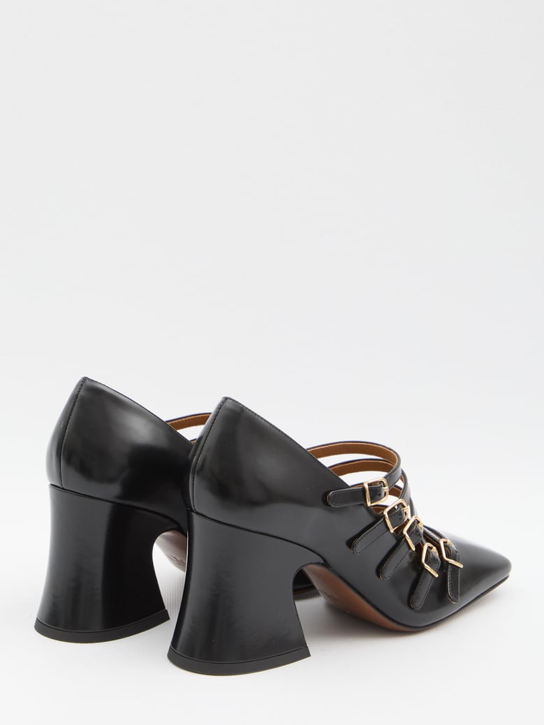 janis leather pumps by Selfnex