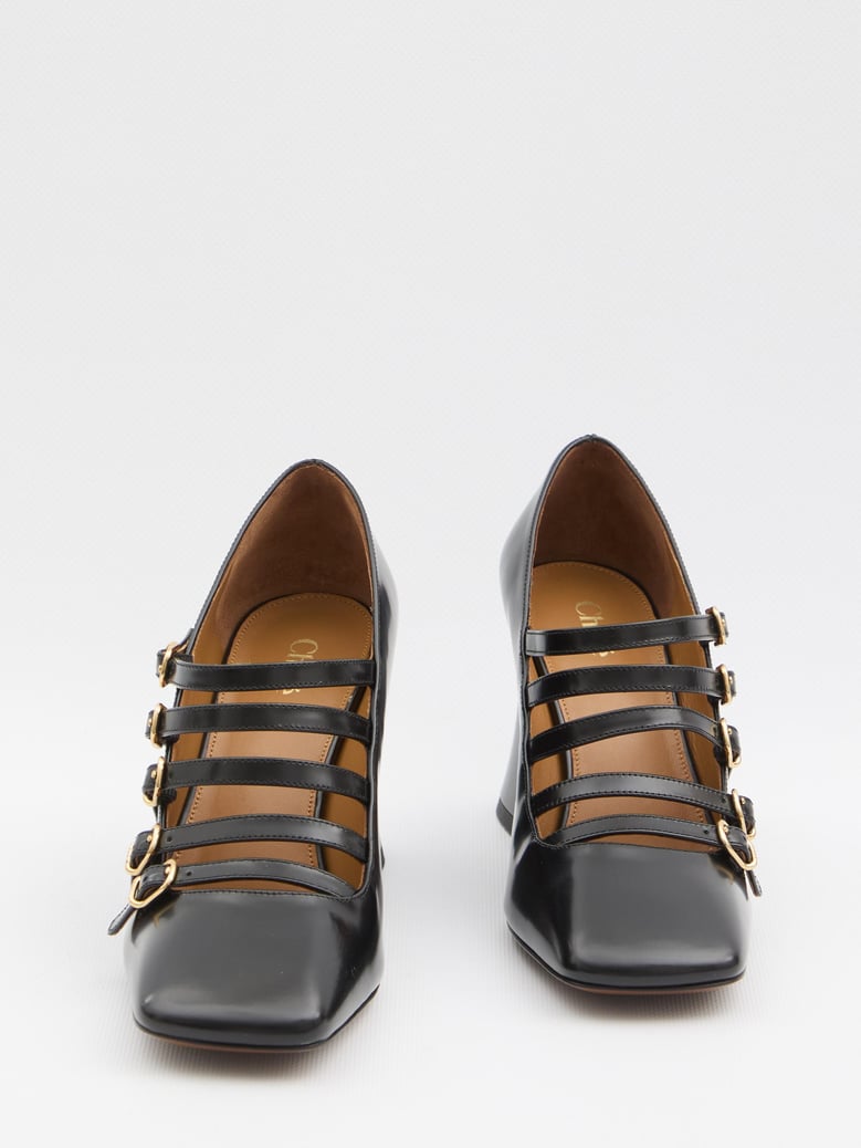 janis leather pumps by Selfnex