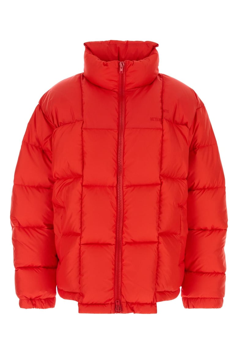 cut-up puffer jacket by Selfnex