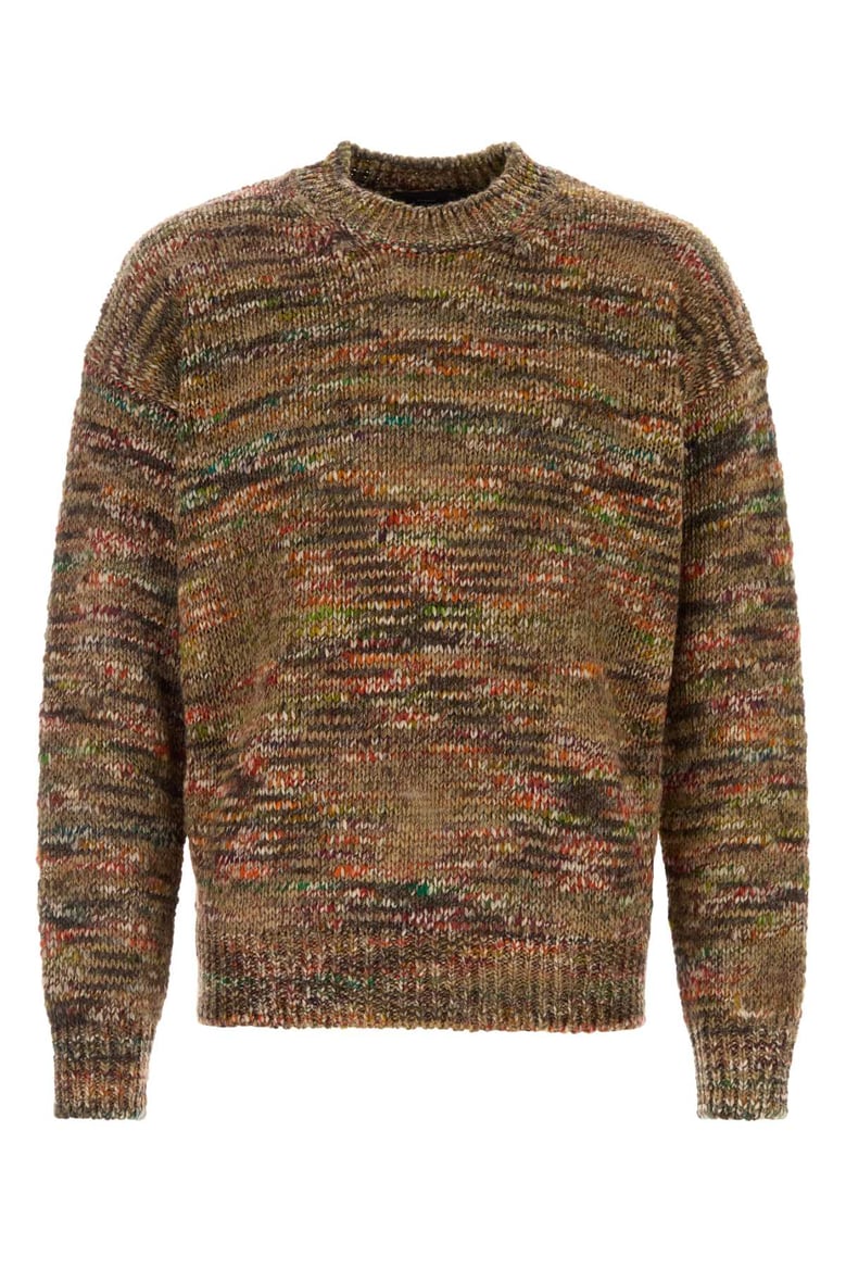 multicolor acetate blend grunge beat sweater by Selfnex
