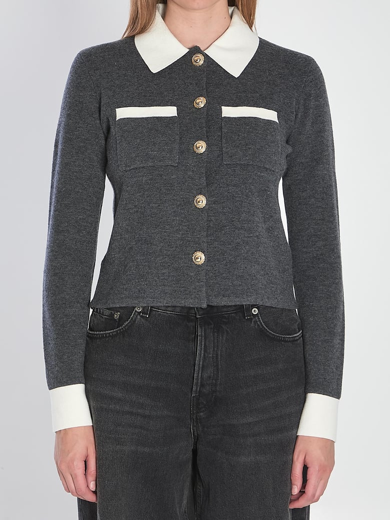 grey wool sweater by Selfnex
