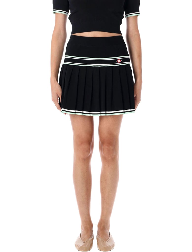 black viscose skirts by Selfnex