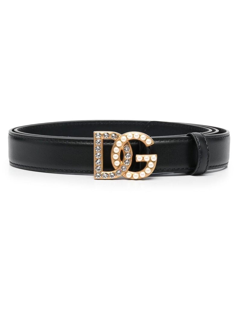 black leather belt by Selfnex