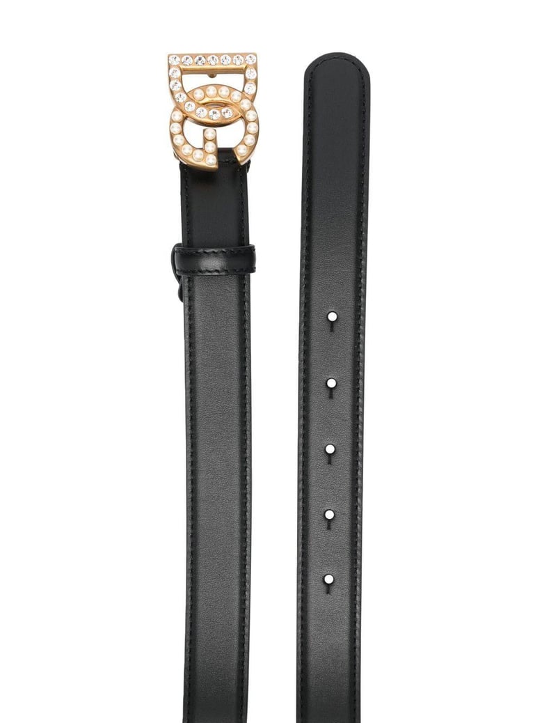 black leather belt by Selfnex