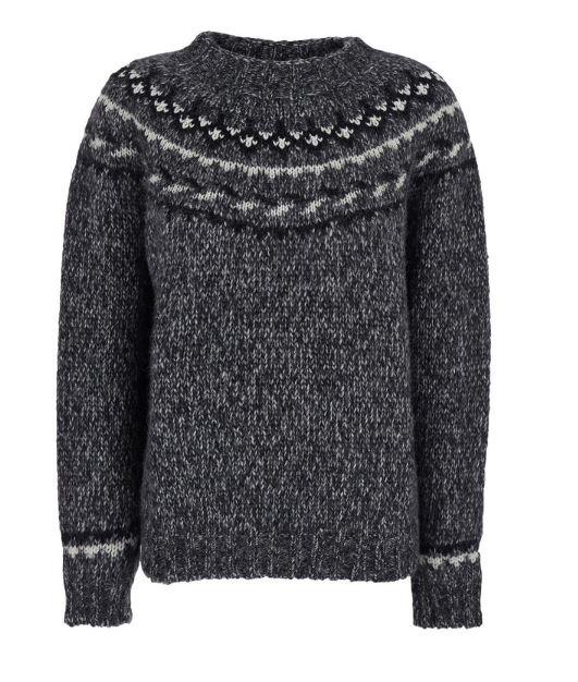 grey alpaca blend sweaters by Selfnex