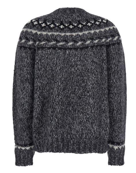 grey alpaca blend sweaters by Selfnex