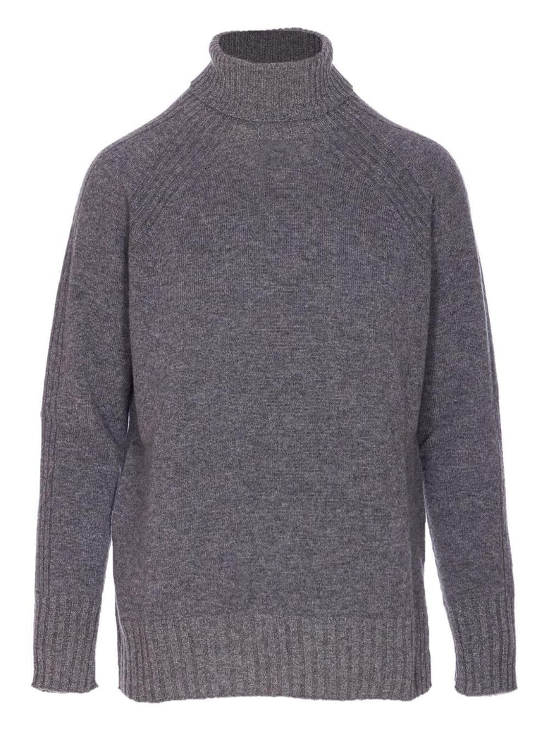 grey wool sweater by Selfnex