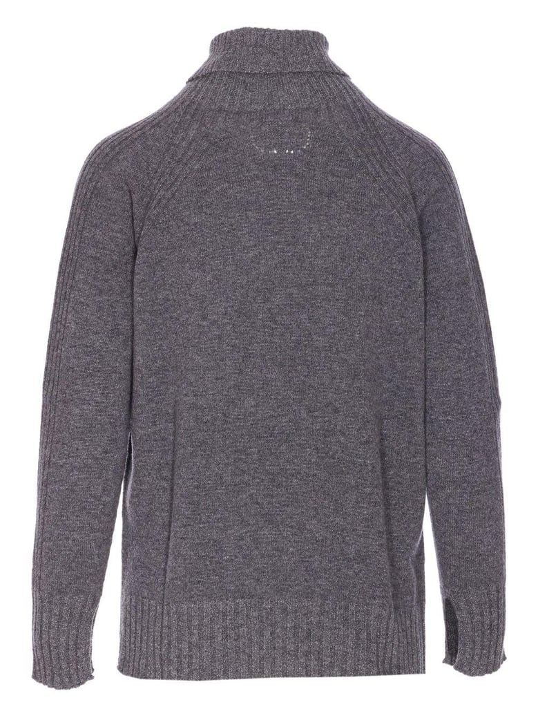 grey wool sweater by Selfnex