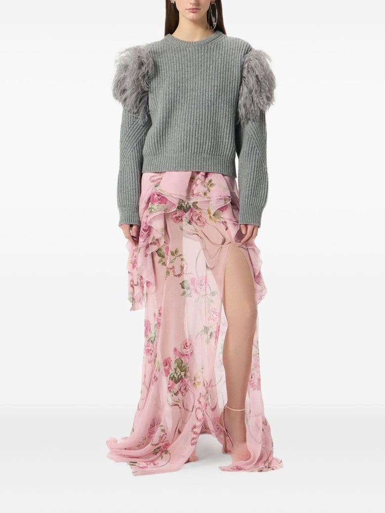 grey wool sweater by Selfnex