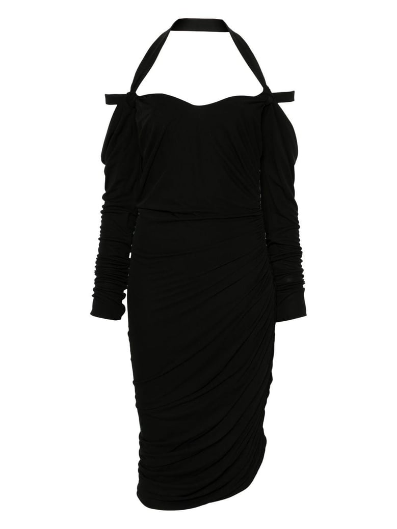 black poliamide dresses by Selfnex