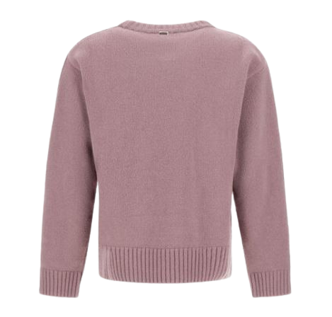 pink wool sweater by Selfnex